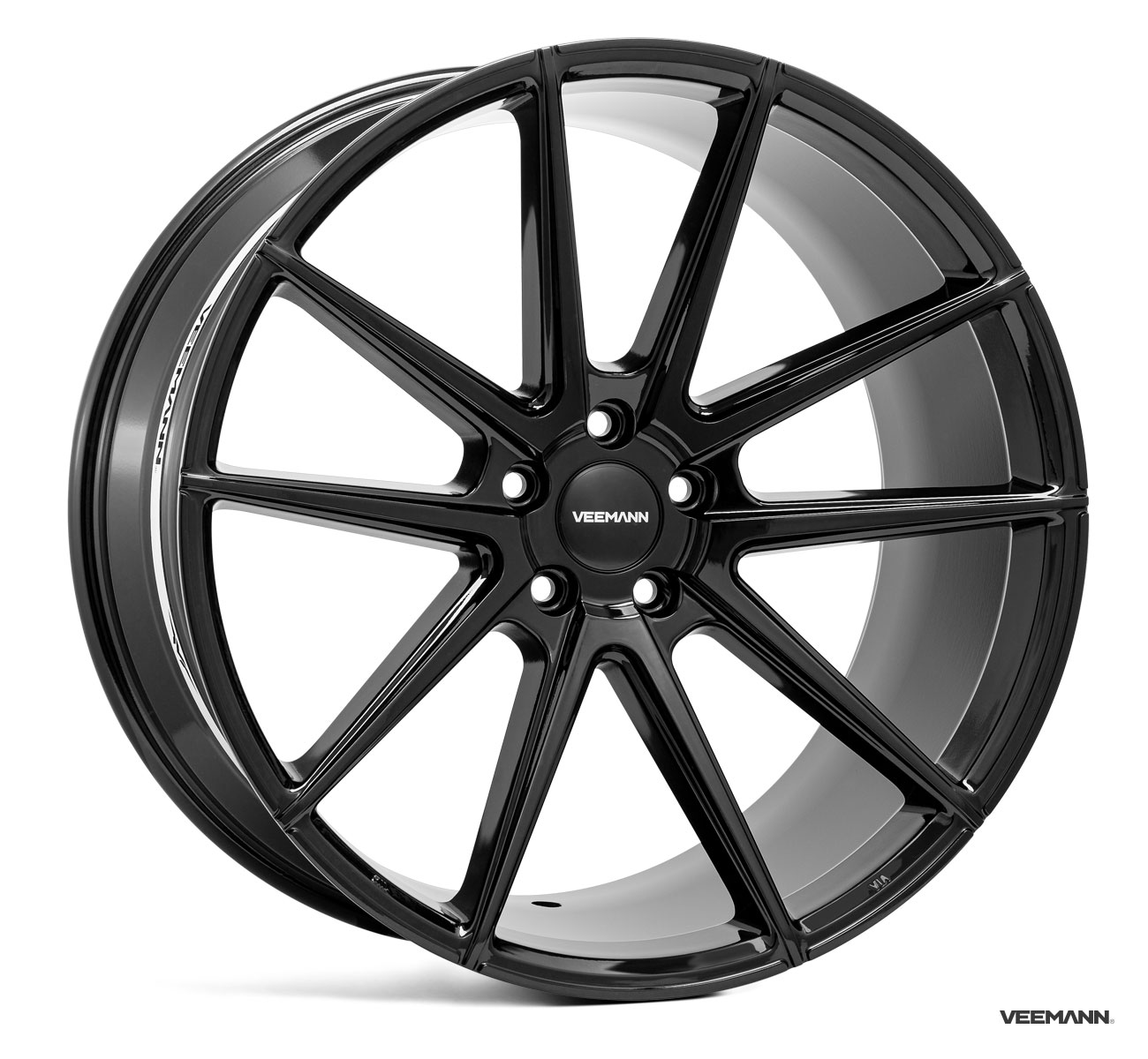 NEW 21" VEEMANN V-FS4 ALLOY WHEELS IN GLOSS BLACK WITH DEEPER CONCAVE 10.5" REARS et35/et43